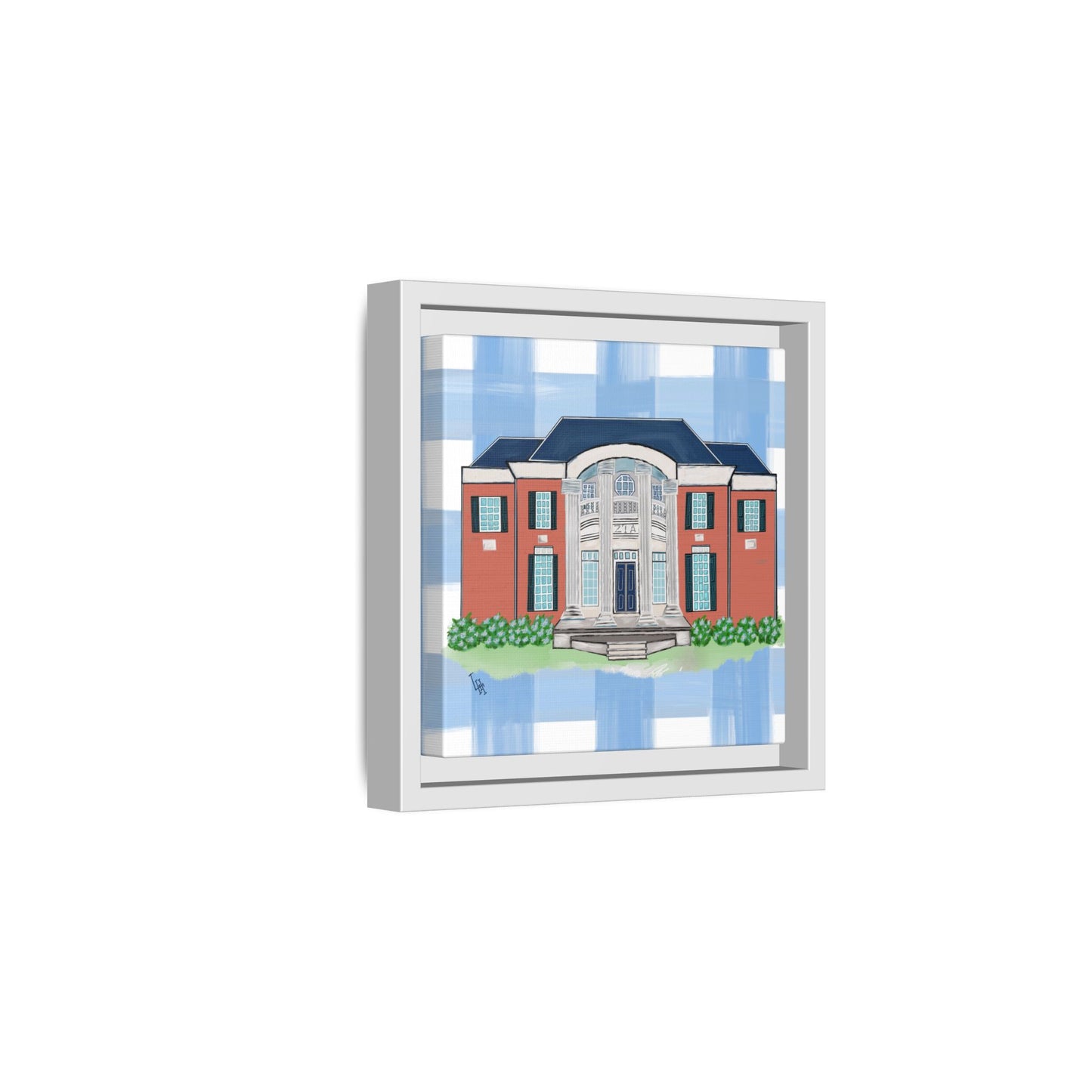 Greek Life Georgia Southern University Zeta Framed Reproduction Canvas