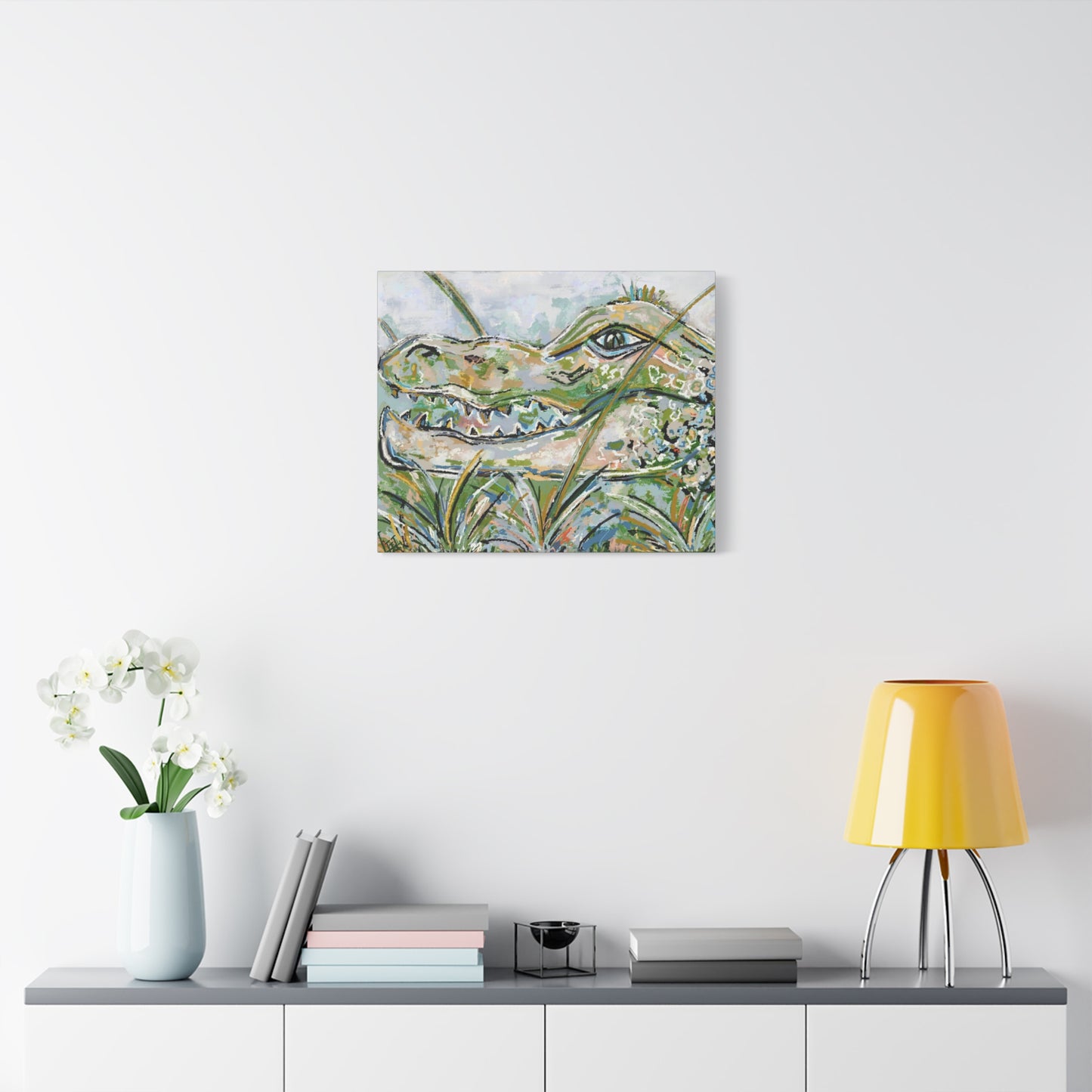 Canvas Print - Original Gator Painting Reproduction by Little Highpoint Home