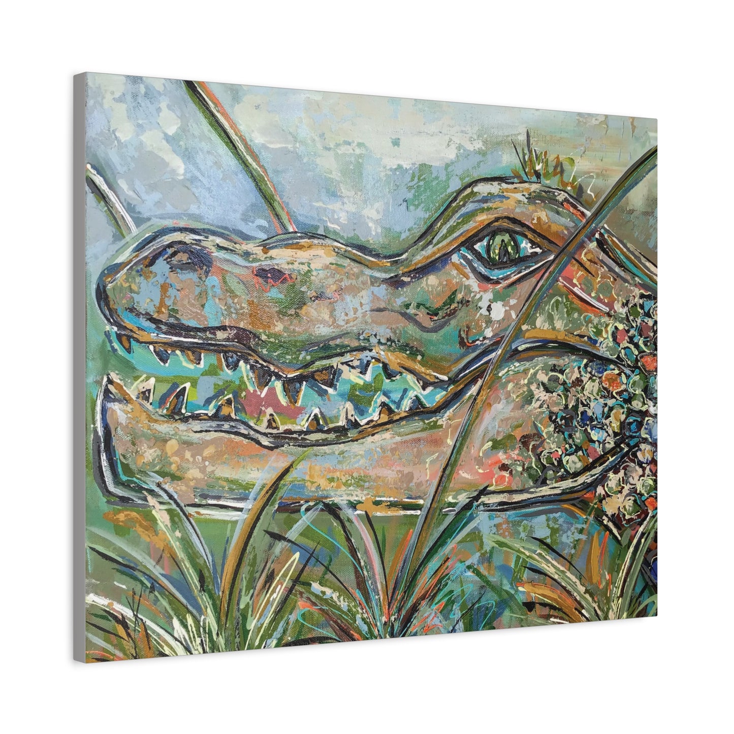 Gator Bait Matte Canvas, Stretched, 1.25"