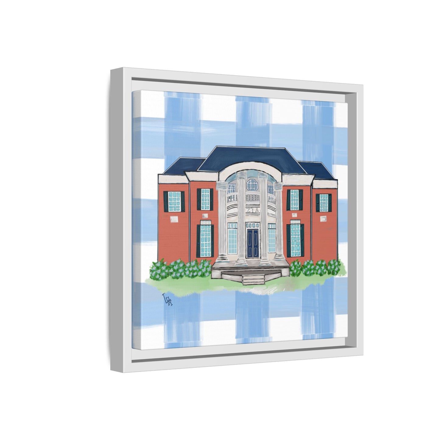 Greek Life Georgia Southern University Zeta Framed Reproduction Canvas