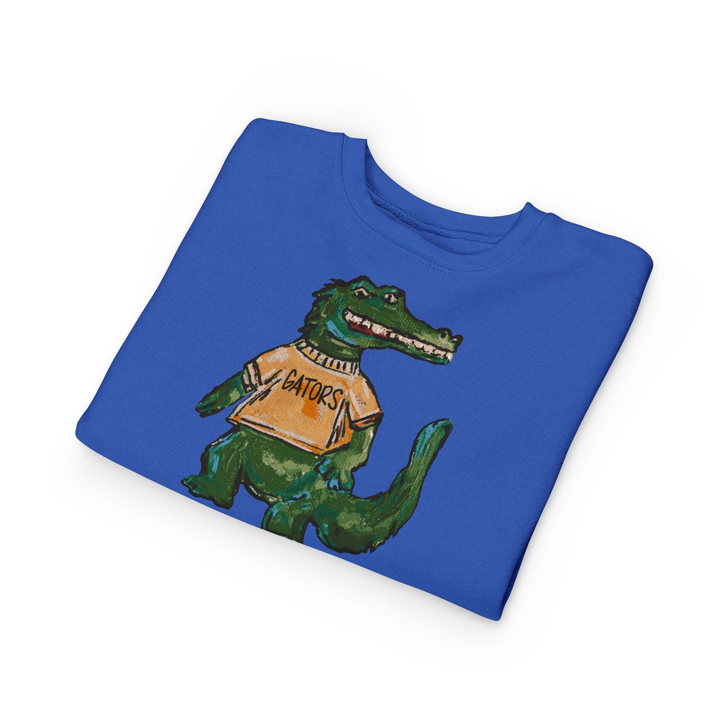Gators Abstract Toddler Sweatshirt - 'Patriots' Retro Script Kids Crewneck, Soft Vintage-Inspired Team Pullover