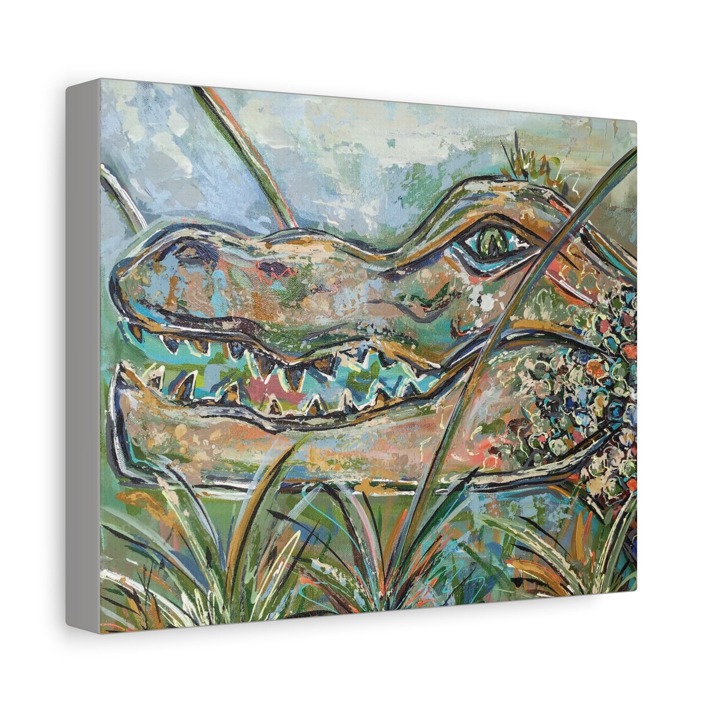 Gator Bait Matte Canvas, Stretched, 1.25"