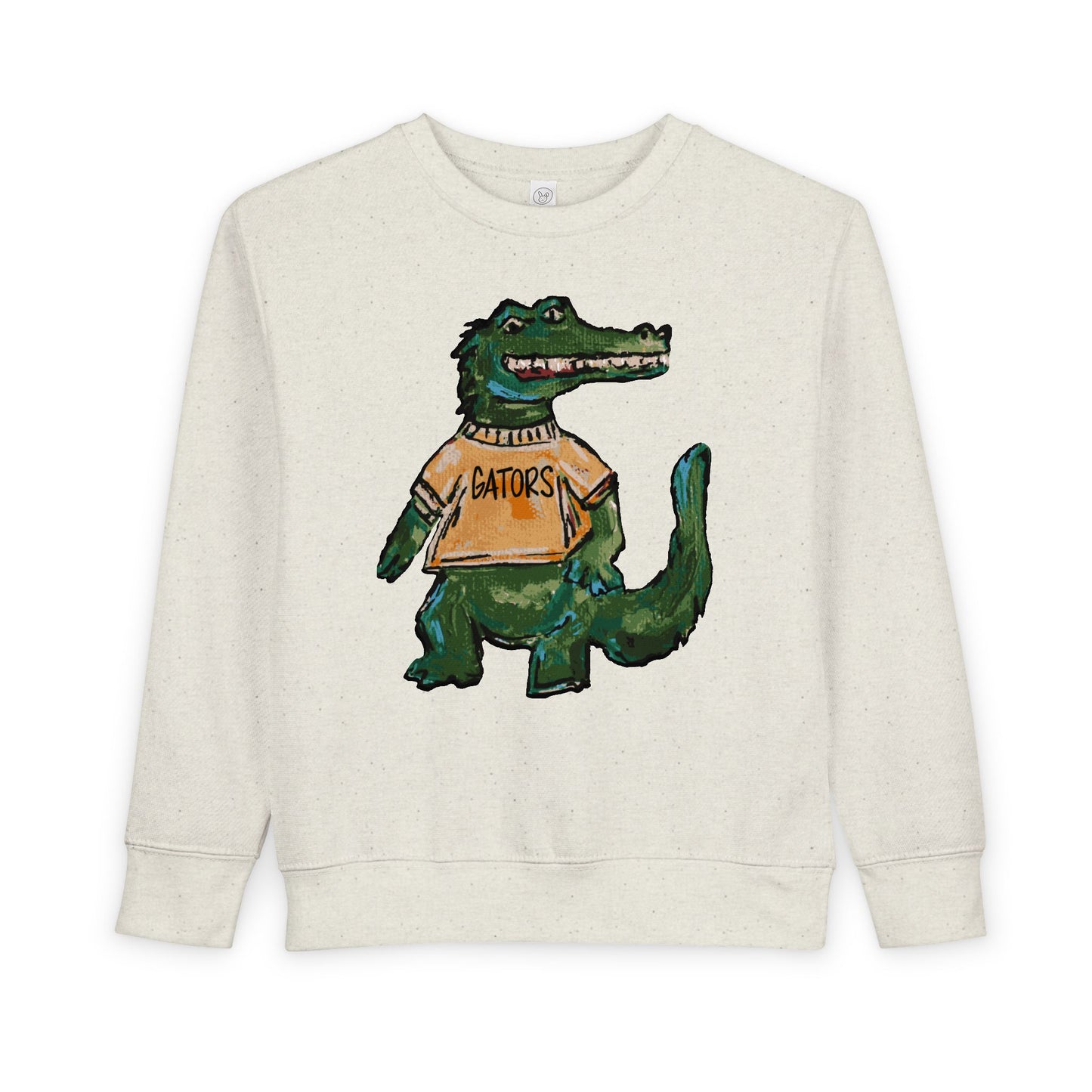 Gators Abstract Toddler Sweatshirt - 'Patriots' Retro Script Kids Crewneck, Soft Vintage-Inspired Team Pullover