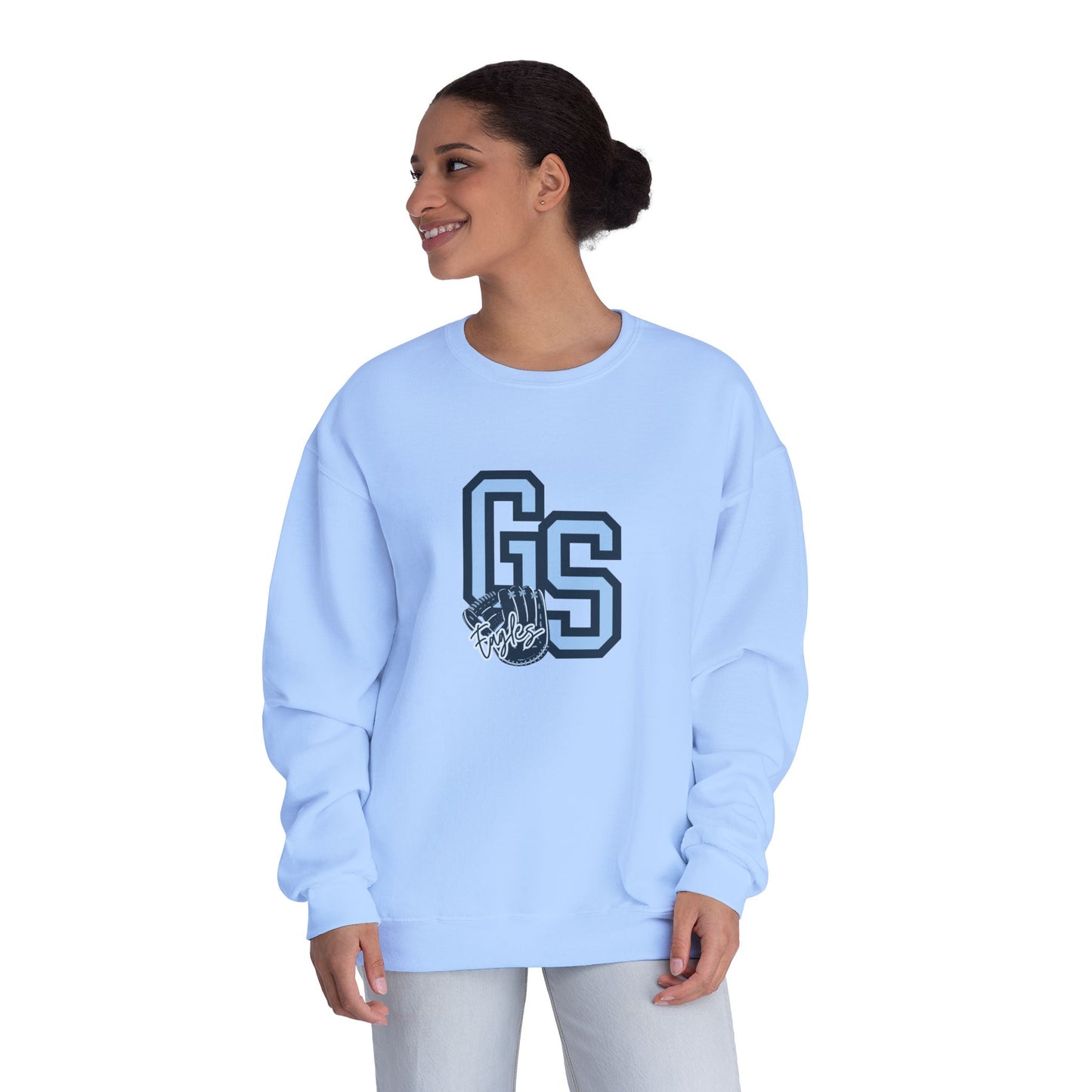 Eagle Baseball Unisex Crewneck Sweatshirt with GS Graphic - Cozy Casual Wear