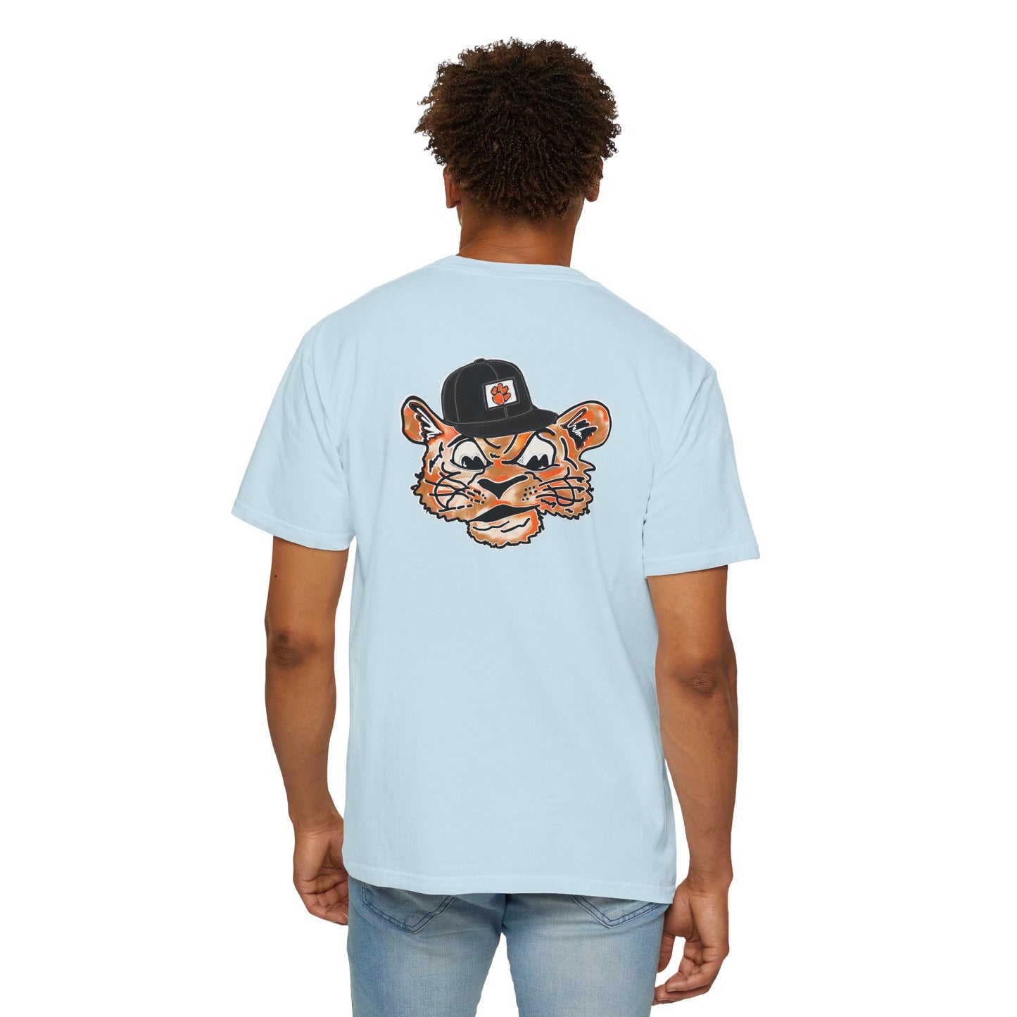 Tigers Tilted Hat Unisex Garment-Dyed T-shirt