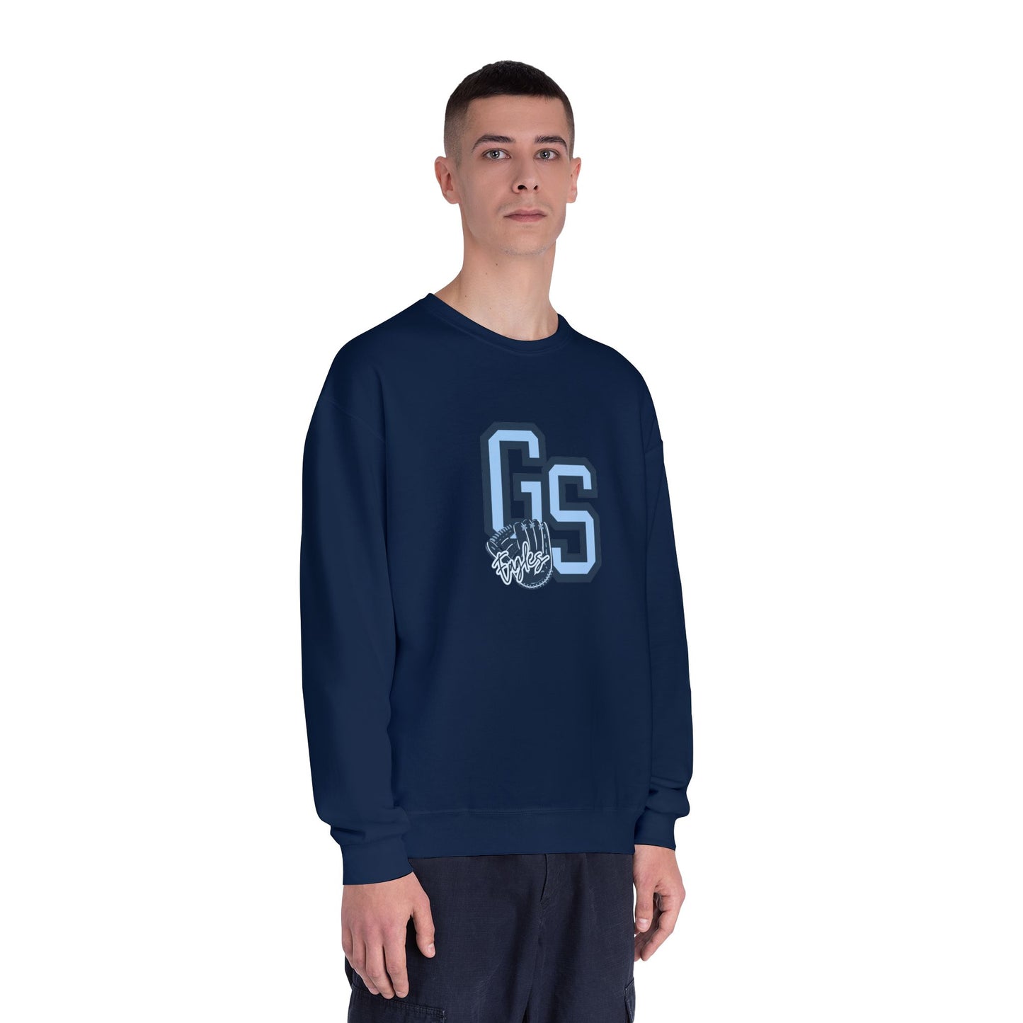 Eagle Baseball Unisex Crewneck Sweatshirt with GS Graphic - Cozy Casual Wear