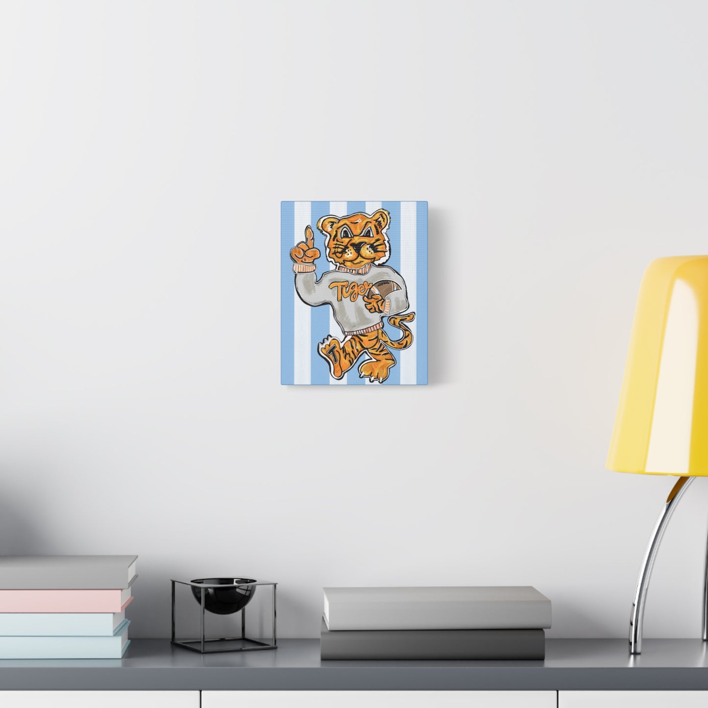 Tiger Walk Football Matte Canvas Print — Stretched Wall Art
