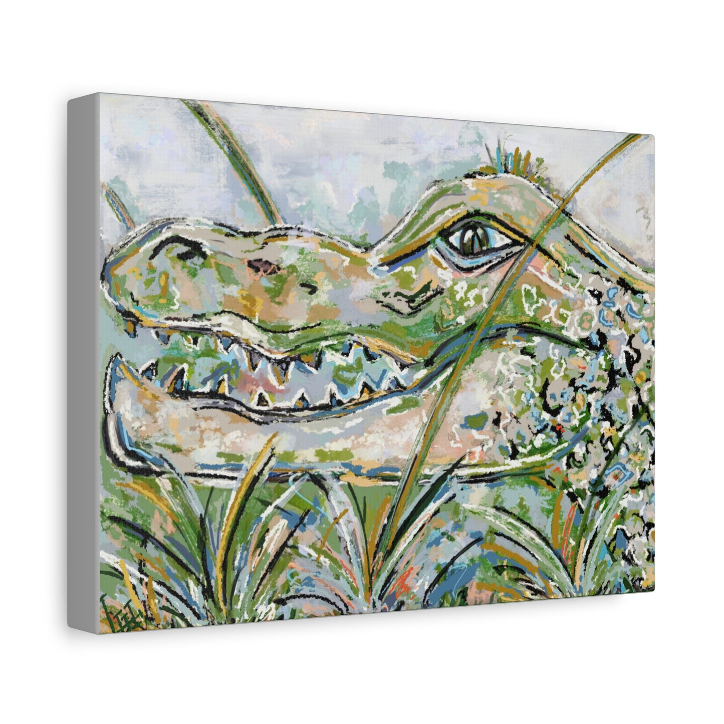 Canvas Print - Original Gator Painting Reproduction by Little Highpoint Home